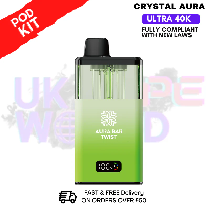 Fresh Mint Crystal AURA 40K Puff Pod Kit