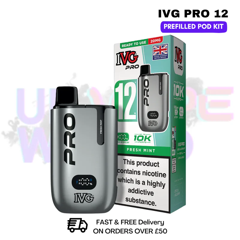 Fresh Mint IVG Pro12 Prefilled Pod Kit