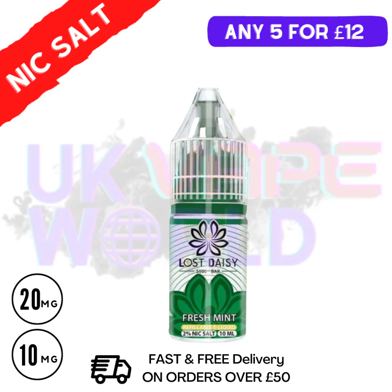Fresh Mint LOST Daisy Nic Salt 10ML eLiquid
