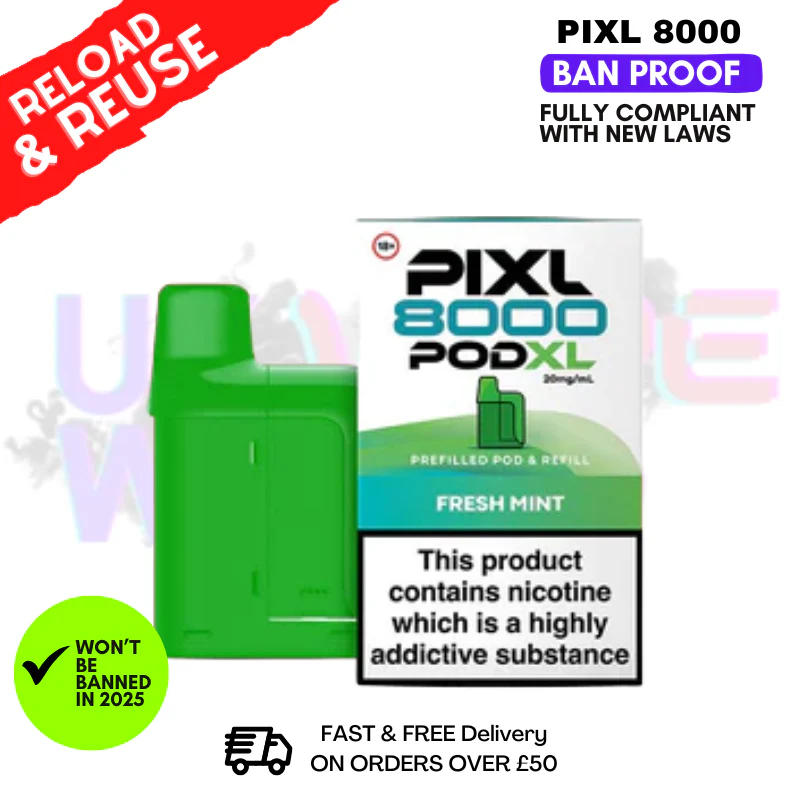 Fresh Mint Pixl 8K Replacement Pods (Refil Pack)
