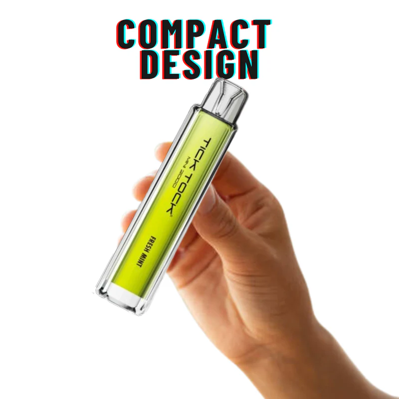 Fresh Mint Tick Tock Mini 2000 Puff Kit - Image 2