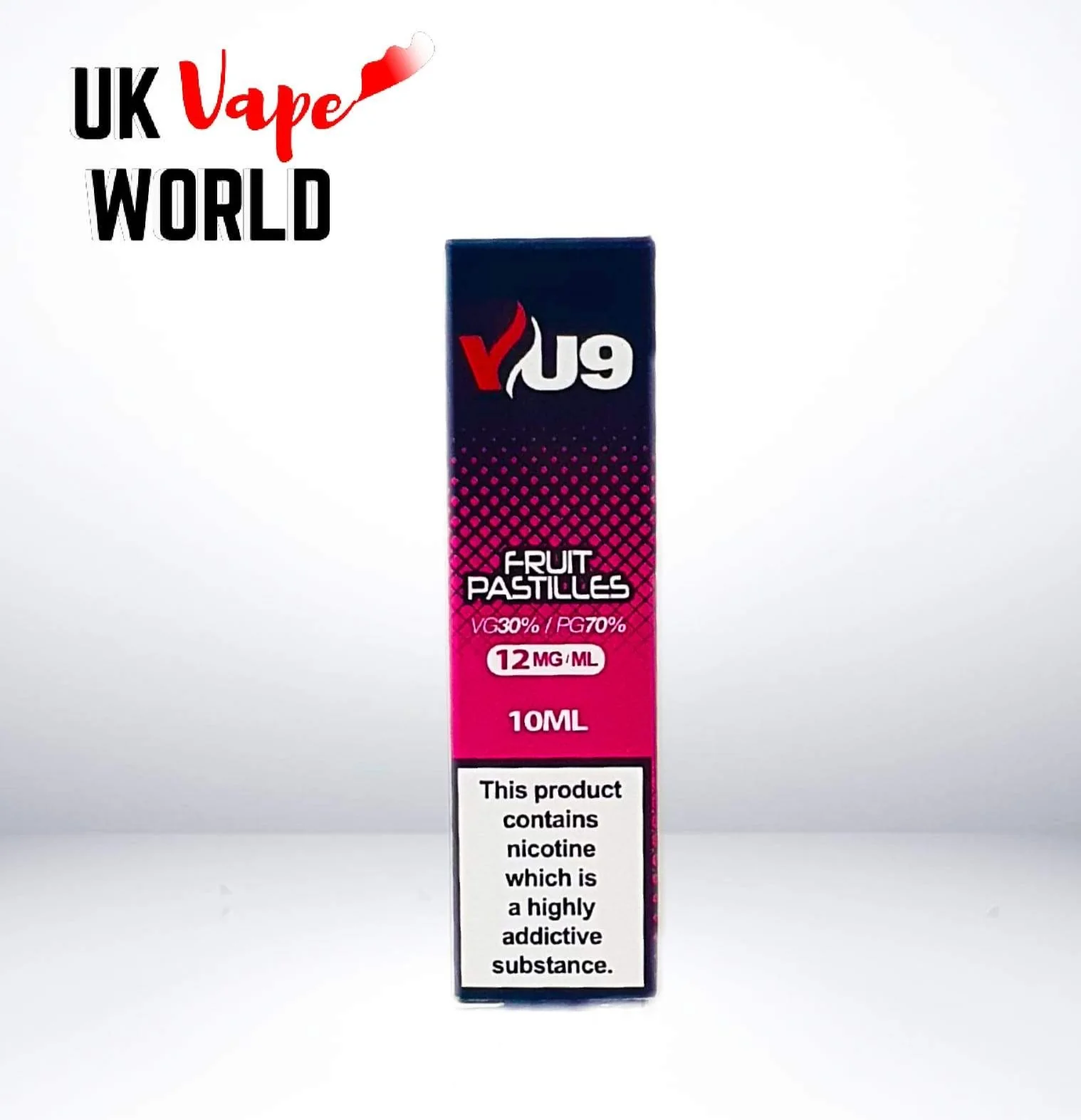 Fruit Pastilles VU9 E-Liquid Juice 10ml Nic Eliquid - 10 x 10ML Bundle - Image 3