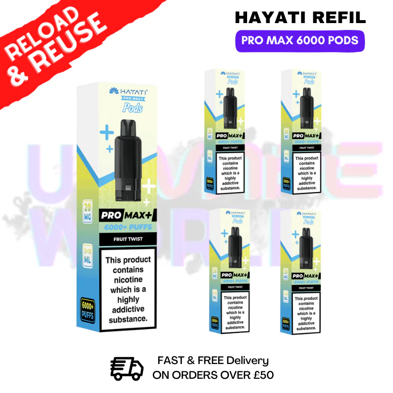 Fruit Twist Hayati ProMax 6K Replacement Pods Box Of 5