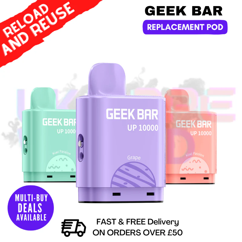 Geek Bar Up 10K Replacement Pods - 4 For £18