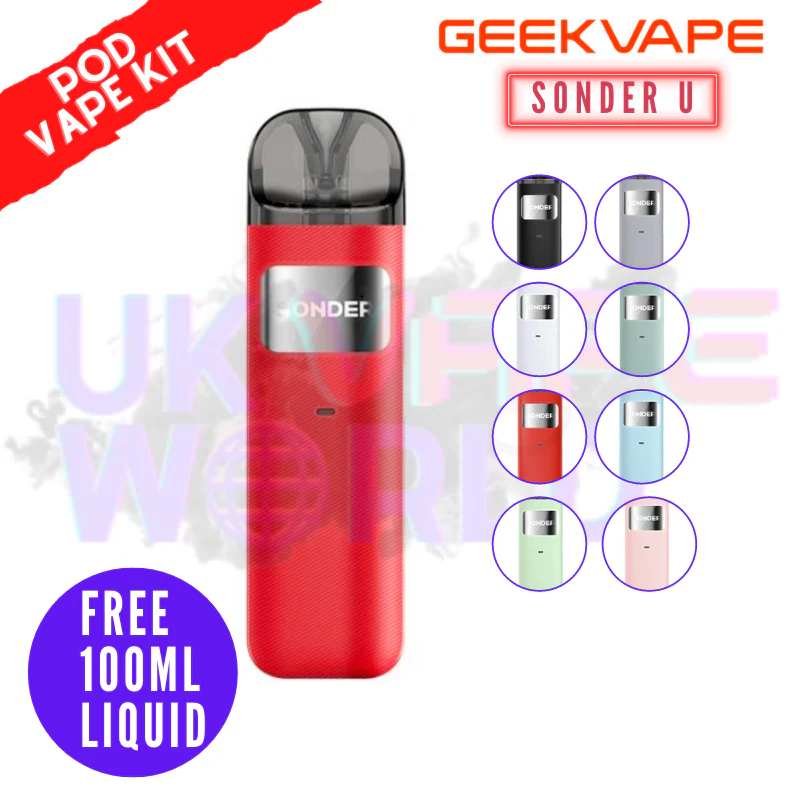 Geek Vape Sonder U Kit + Free 100ML Liquid
