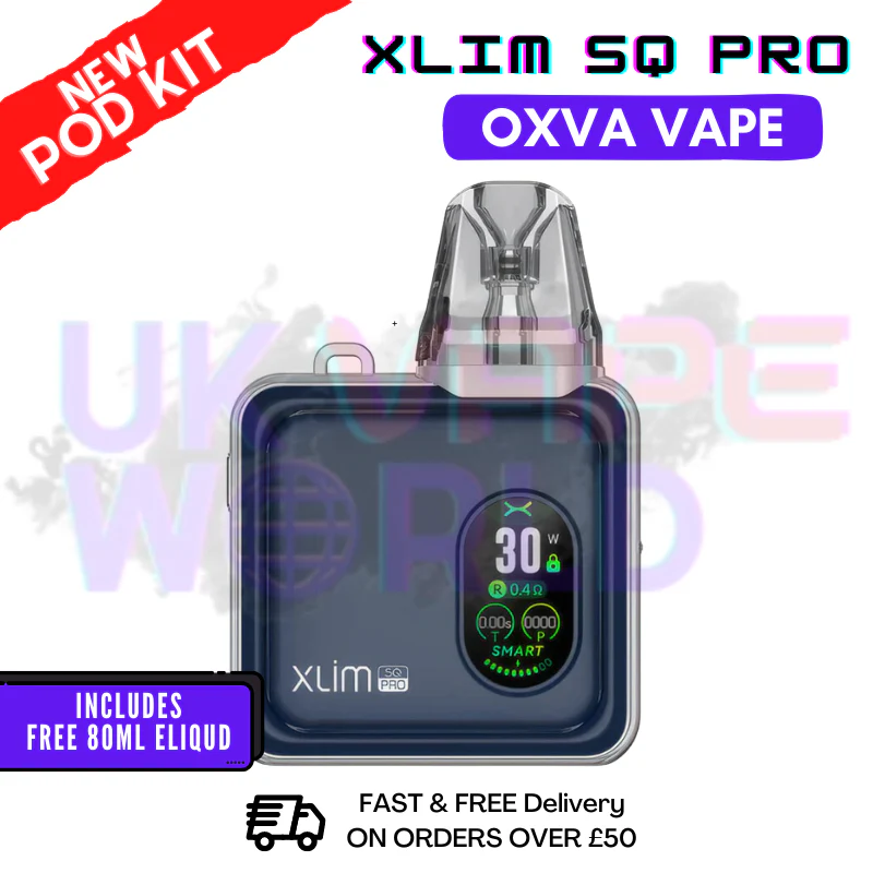 Gentle Blue Oxva Xlim SQ Pro Vape Kit | £19.99 + Free Liq