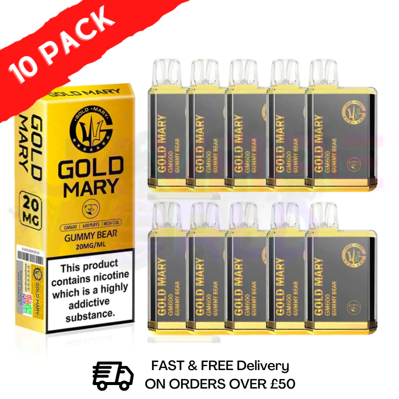 Gold Mary 600Puff Box of 10