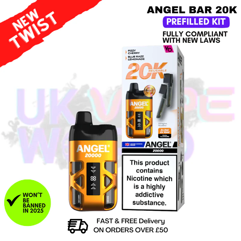 Golden Edition Angel Bar 20K Puff Twist Prefilled Pod Kit
