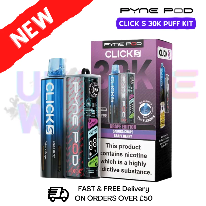 Grape Edition Pyne Pod Click S 30K Puff Kit