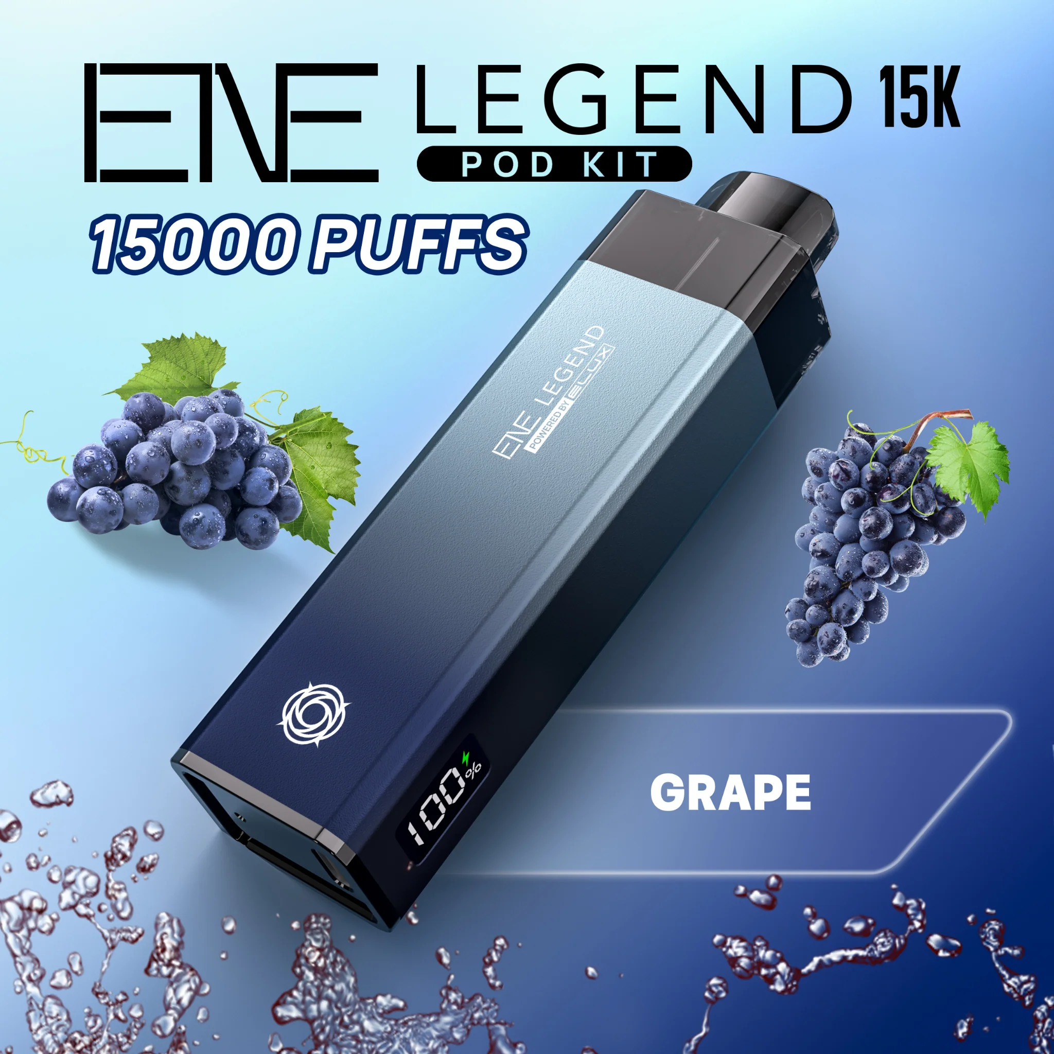 Grape Elux Legend 15K Puff Prefilled Pod Kit - £6.89