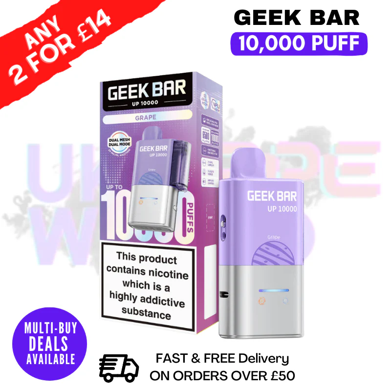Grape Geek Bar Up 10000 Pod Kit