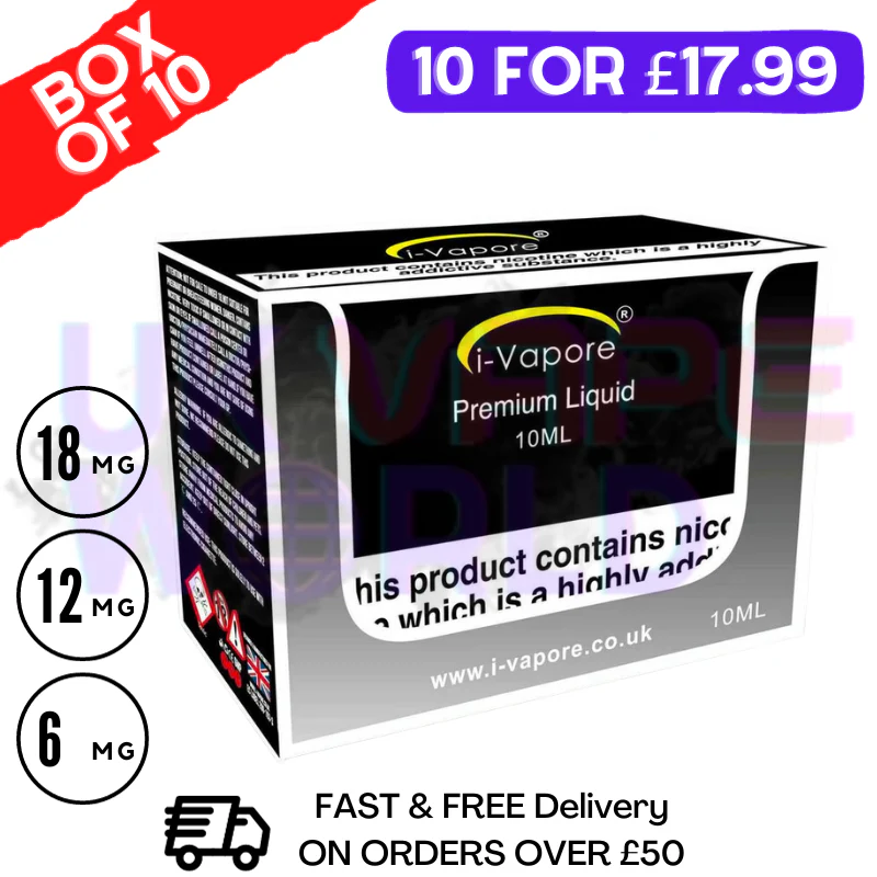 Grape i-Vapore E-Liquid 100ML Multi-Pack (10X10ML)