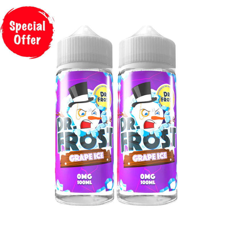 Grape Ice Flavour Dr Frost 100ML Shortfill E Liquid - Image 2