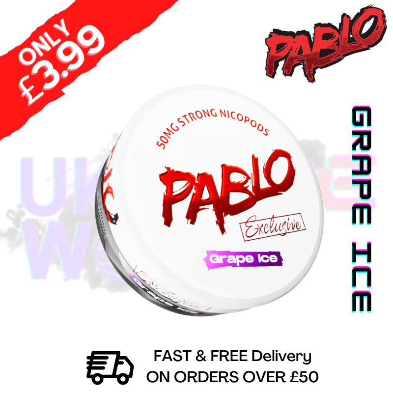 Grape ICE Pablo Nicotine Pouches Nic Pouch (50mg)