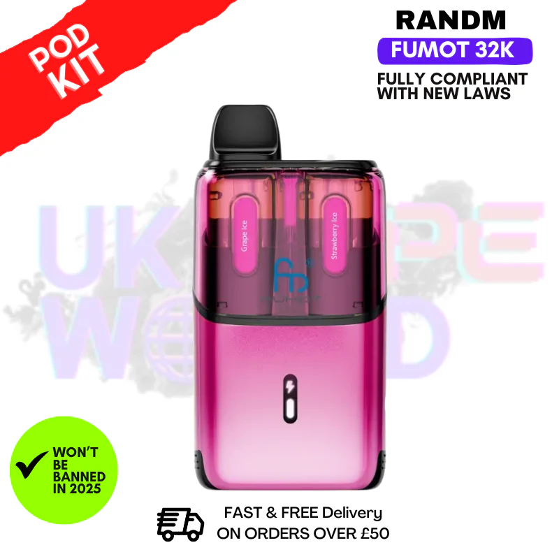 Grape ICE RandM Fumot Ultra 32K T32000 Pod Kit