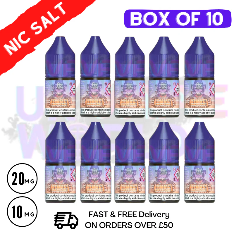Grape Ice RandM Tornado 7000 Nic Salt BOX OF 10