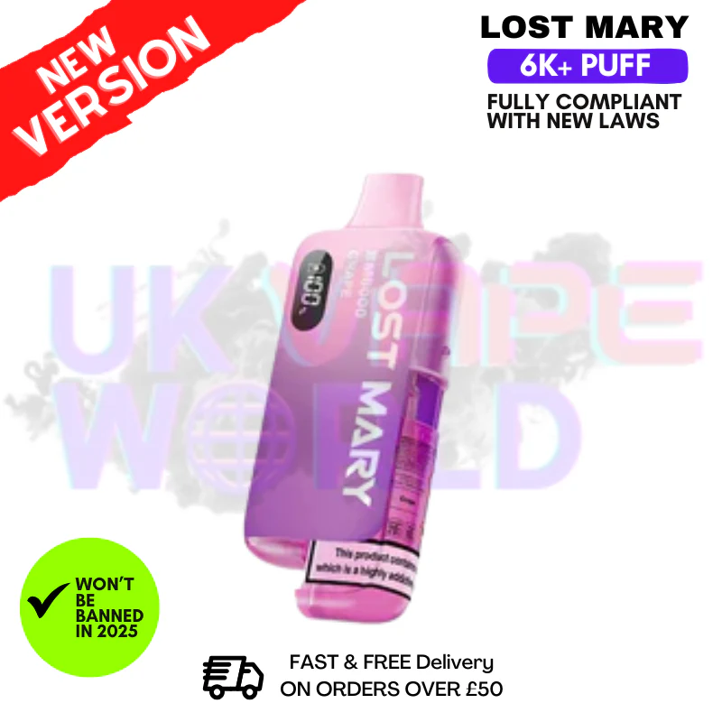 Grape Lost Mary 6K Puff Pod Kit - Only £8.99