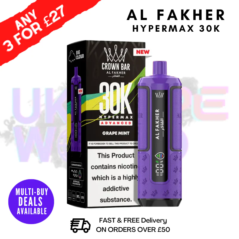 Grape Mint Al Fakher 30K HyperMax Pod Kit