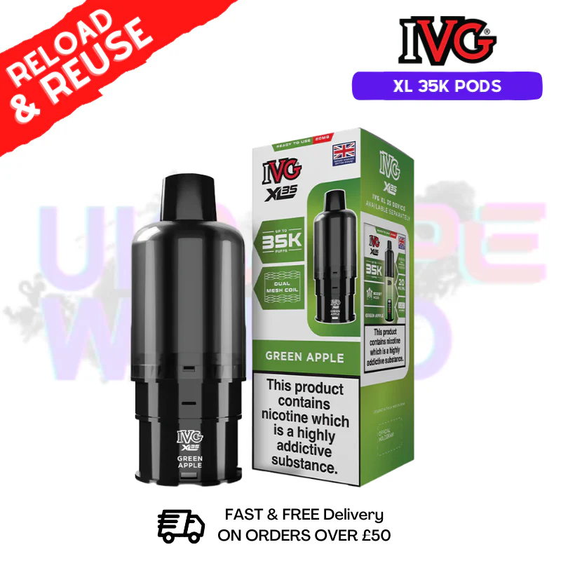 Green Apple IVG XL 35k Prefilled Pods