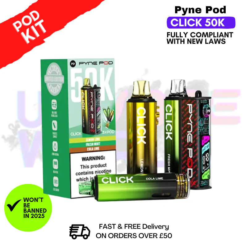 Green Edition Pyne Pod 50K Click Vape Pod Kit