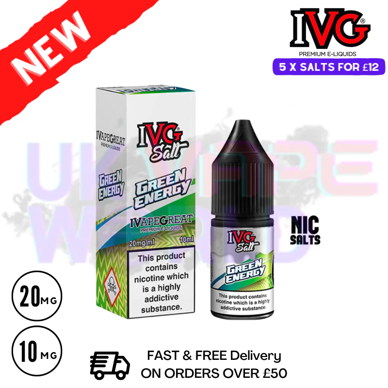 Green Energy IVG Salt 10ml Nic Eliquid