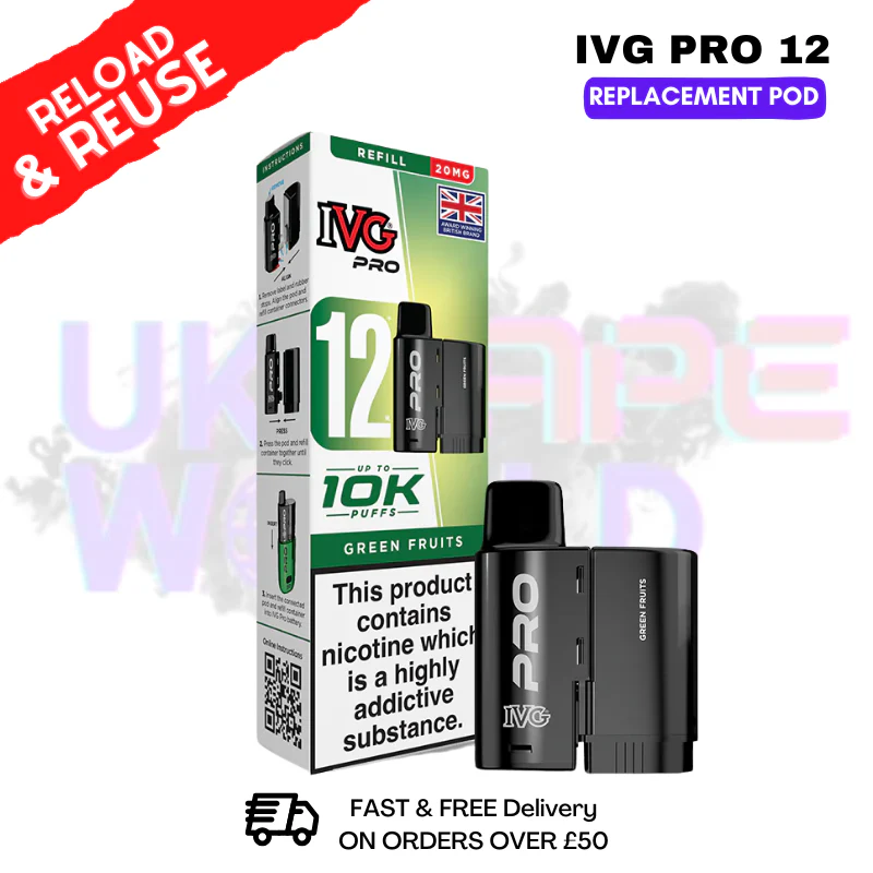 Green Fruits IVG Pro 12 REFIL Pod Pack