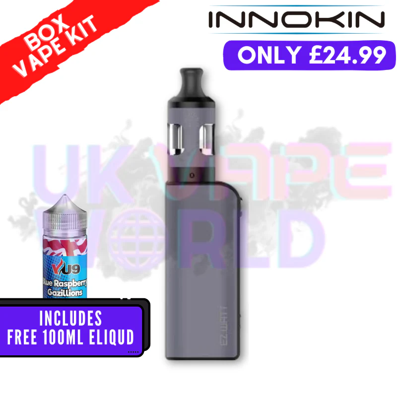 Grey Innokin Ez Watt Starter Kit + Free 100ML Liquid - ONLY £24.99