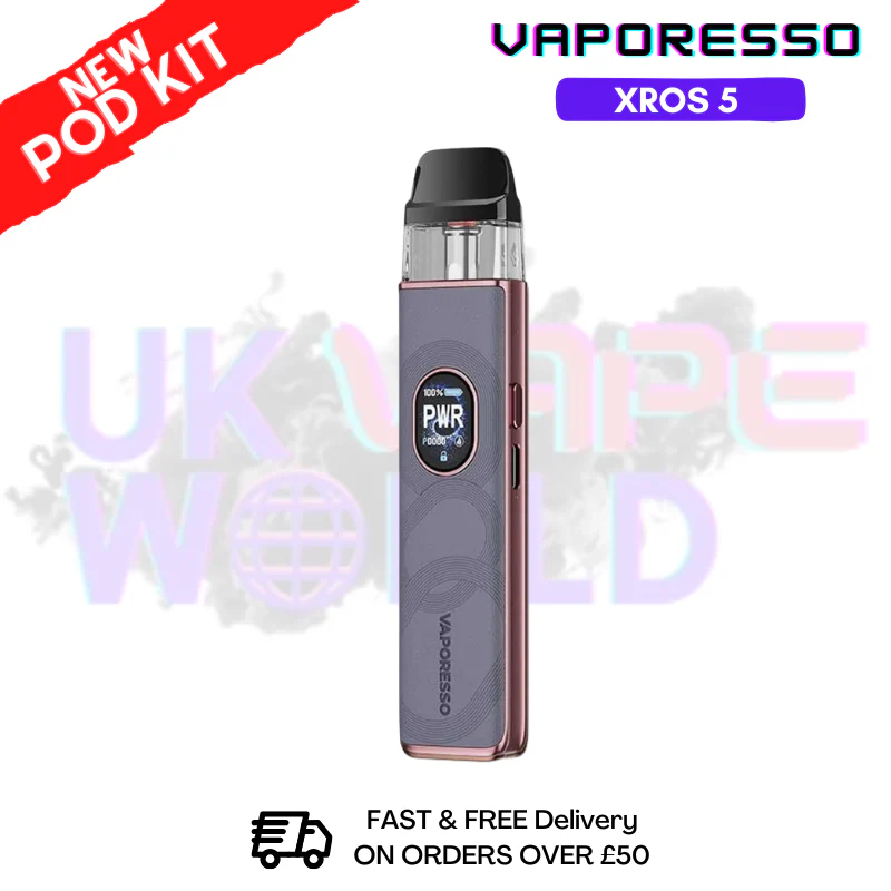 Grey Leather Vaporesso Xros 5 Pod Vape Kit