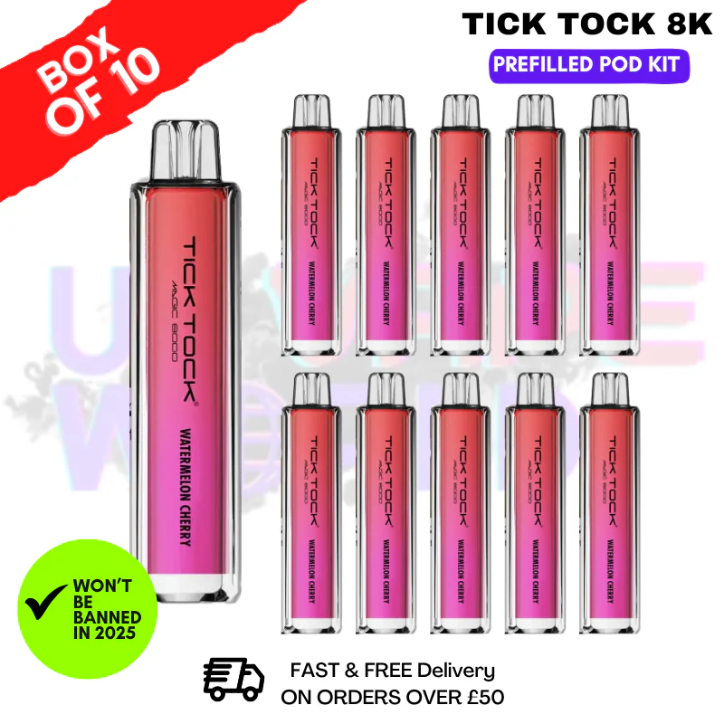 Gum Blast Tick Tock Magic 8000 8K Box Of 10
