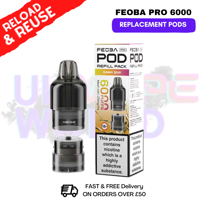 Gummy Bear FEOBA Pro 6000 Replacement Pods
