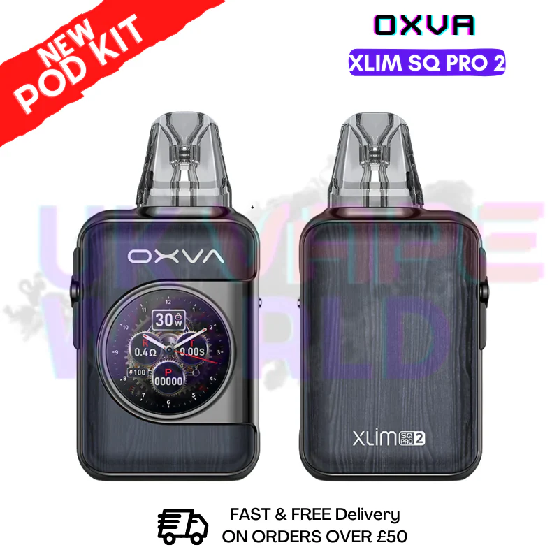 Gunmetal Wood Oxva Xlim SQ Pro 2 Kit