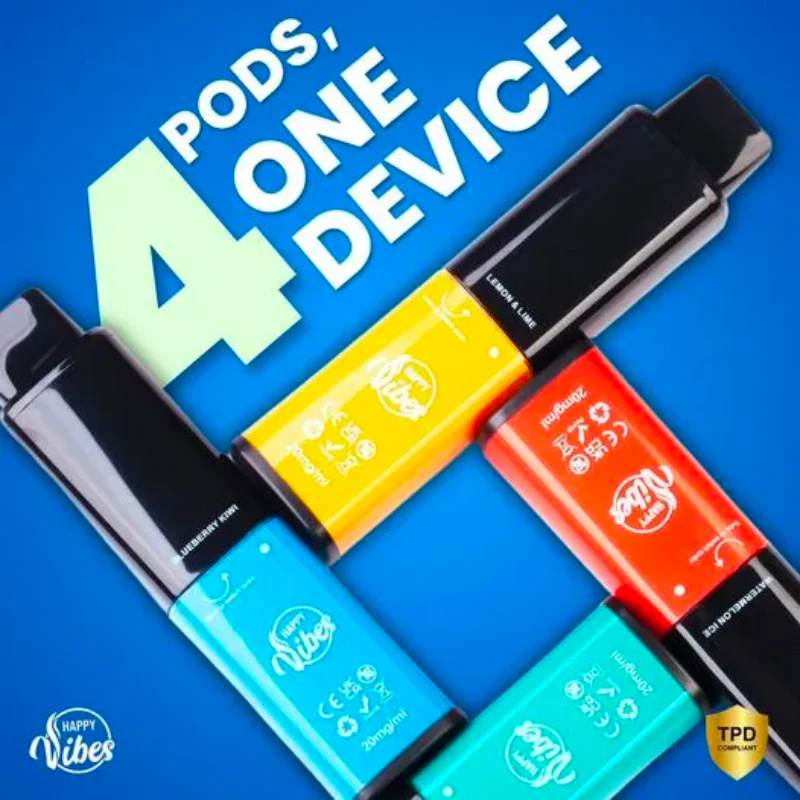Happy Vibes 2400Puff Bar TWIST Disposable Vape Pen Kit - Image 2