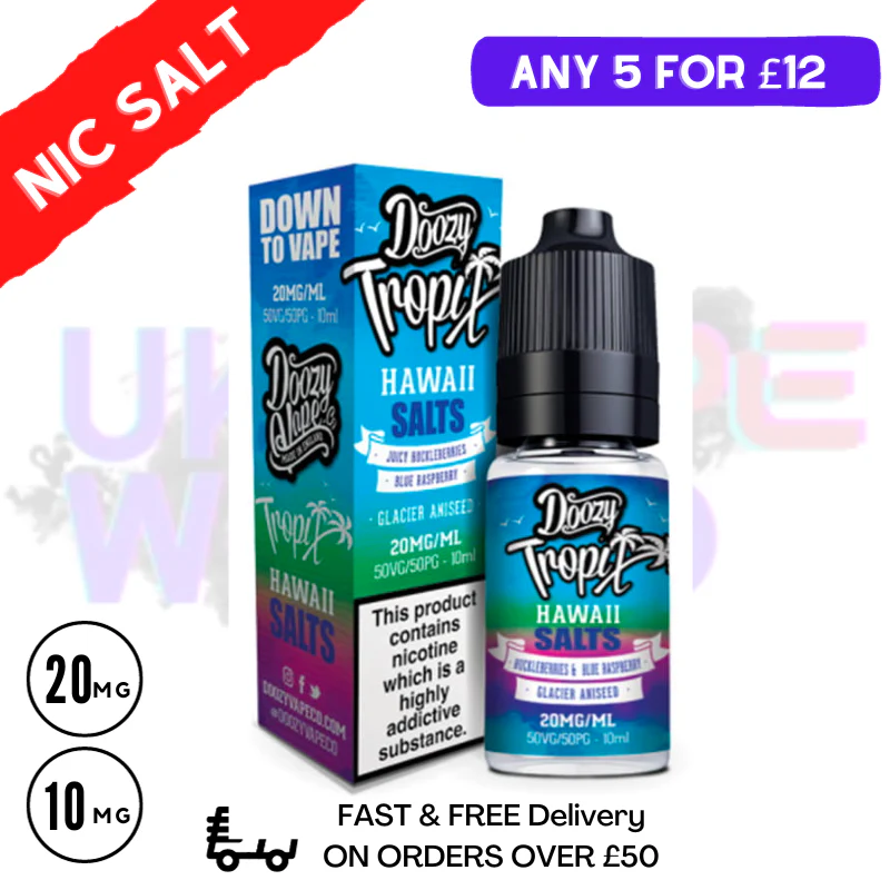 Hawaii Tropix DOOZY Nicotine Salt 10ml Nic Eliquid