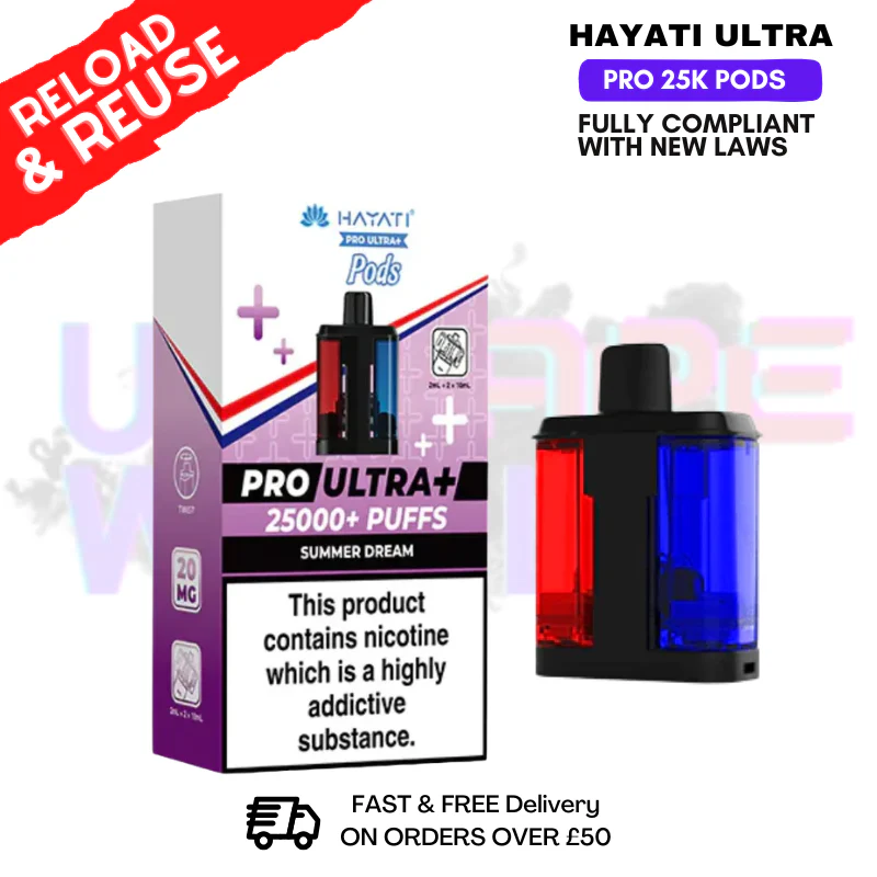 Hayati 25K Replacement Pods Pro Ultra Plus - 2 For £12 - Image 17