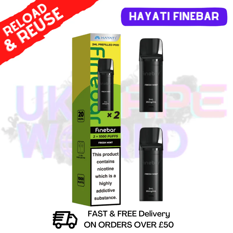 Hayati Finebar Prefilled Replacement Pods [Pack Of 2] - Image 12