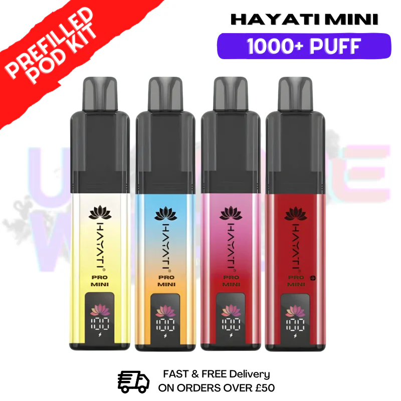 Hayati Pro Mini Plus 1000 Puff Prefilled Pod Kit