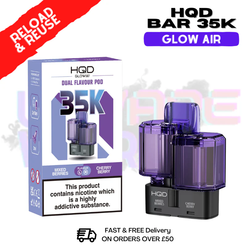 HQD 35K Glow Air Replacement Pods - £6.89 - Image 10