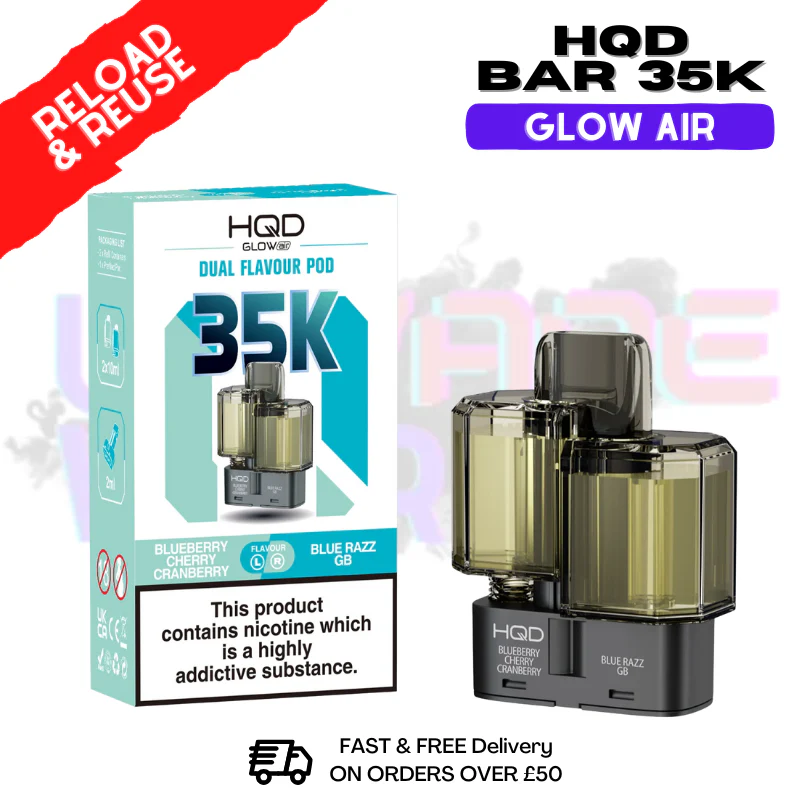 HQD 35K Glow Air Replacement Pods - £6.89 - Image 2