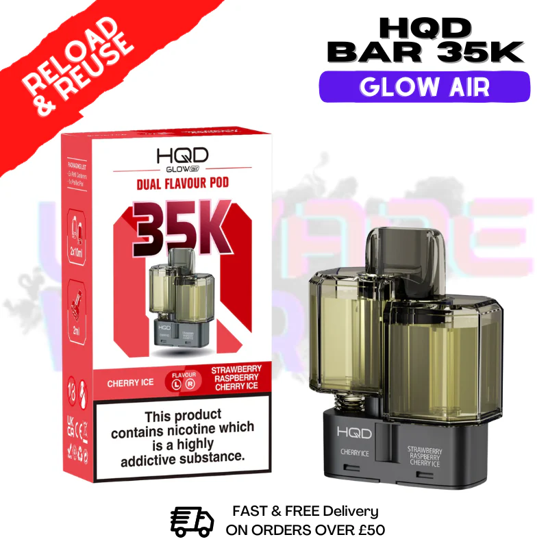 HQD 35K Glow Air Replacement Pods - £6.89 - Image 4
