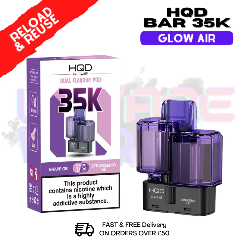 HQD 35K Glow Air Replacement Pods - £6.89 - Image 7