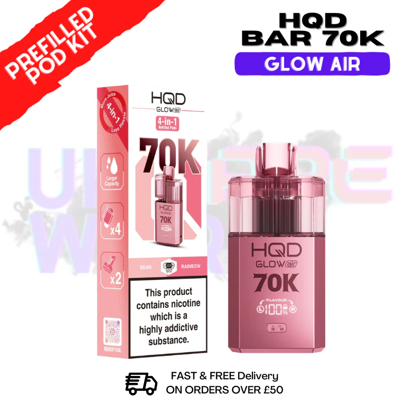 HQD Glow Air 70k Puff Pod Kit - Any 2 For £22 - Image 2
