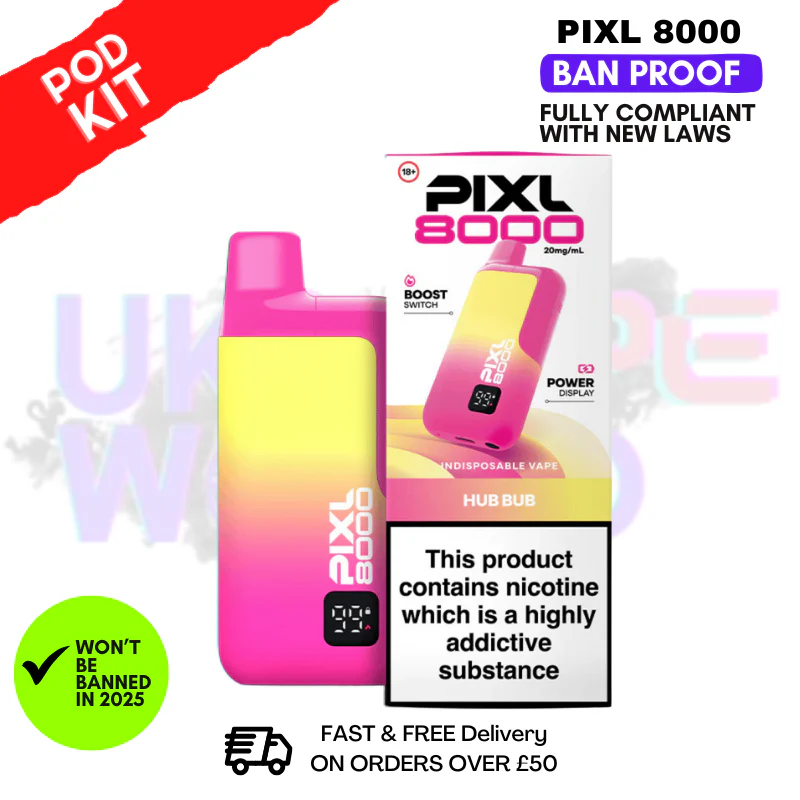 Hub Bub Pixl 8000 Puff Pod Kit
