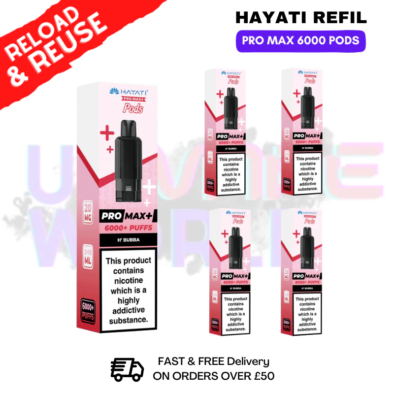 Hubba Bubba Hayati ProMax 6K Replacement Pods Box Of 5