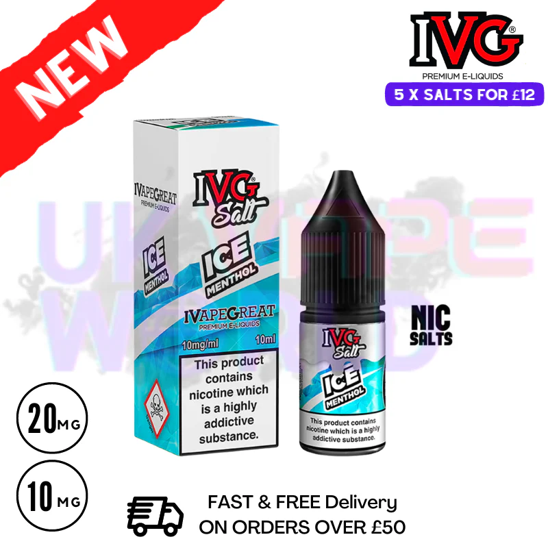 ICE MENTHOL IVG Salt 10ml Nic Eliquid