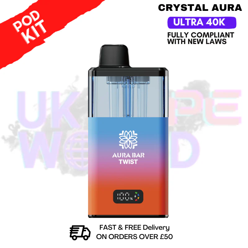 Ice Pop Crystal AURA 40K Puff Pod Kit