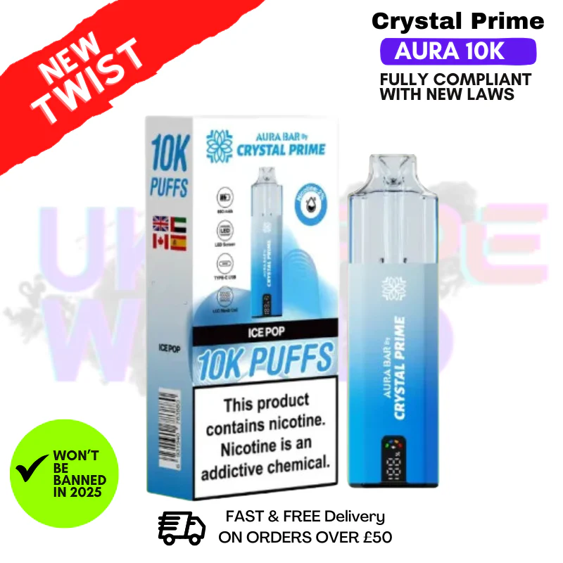 Ice Pop Crystal Prime 10K Puff Pod Kit