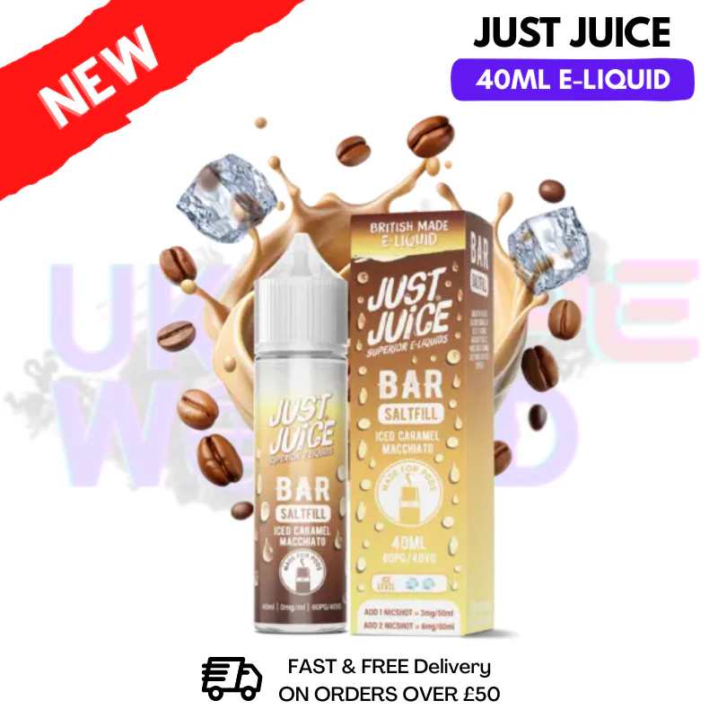 Iced Caramel Macchiato Just Juice 40ml Saltfill E-Liquid