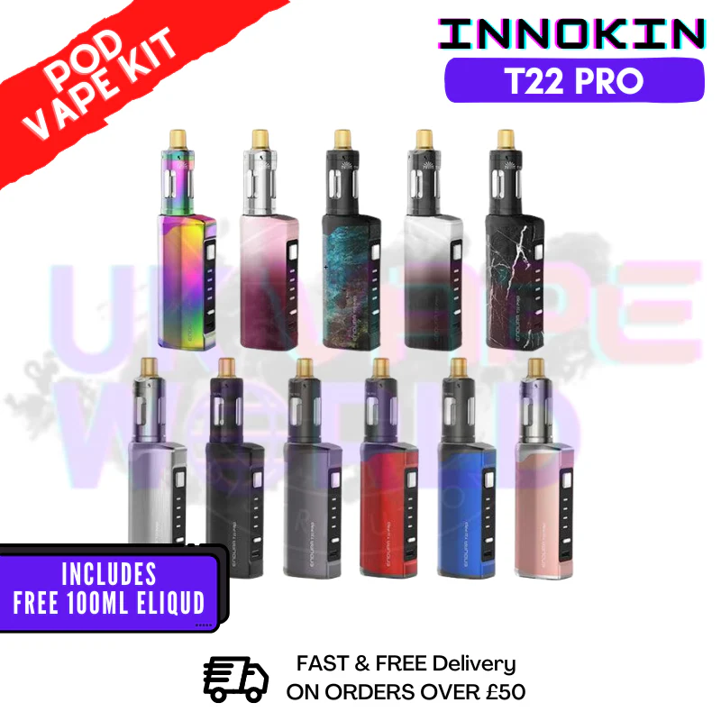 Innokin Endura T22 Pro Kit + FREE 100ML E Liquid