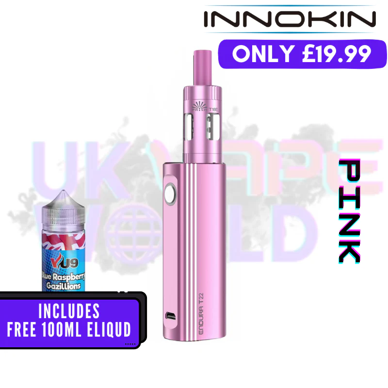 Innokin Endura T22E Vape Kit + Free 100ML Liquid - ONLY £19.99 - Image 3