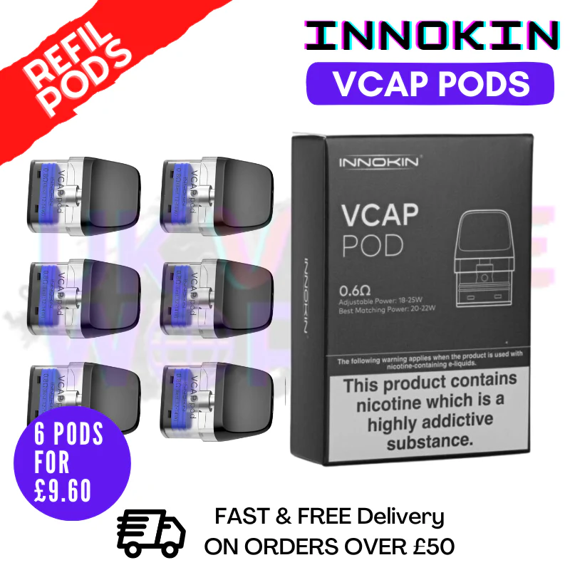 Innokin VCAP (TRINE) Replacement Pods - Six Pack 6PK